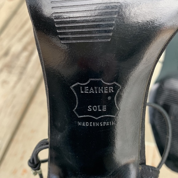 Stuart Weitzman black rhinestone sandal - Picture 12 of 15